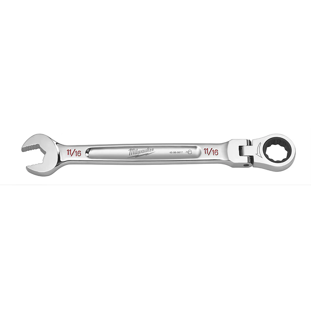 Milwaukee 45-96-9817 11/16in. Flex Head Combination Wrench - Mactool Shop