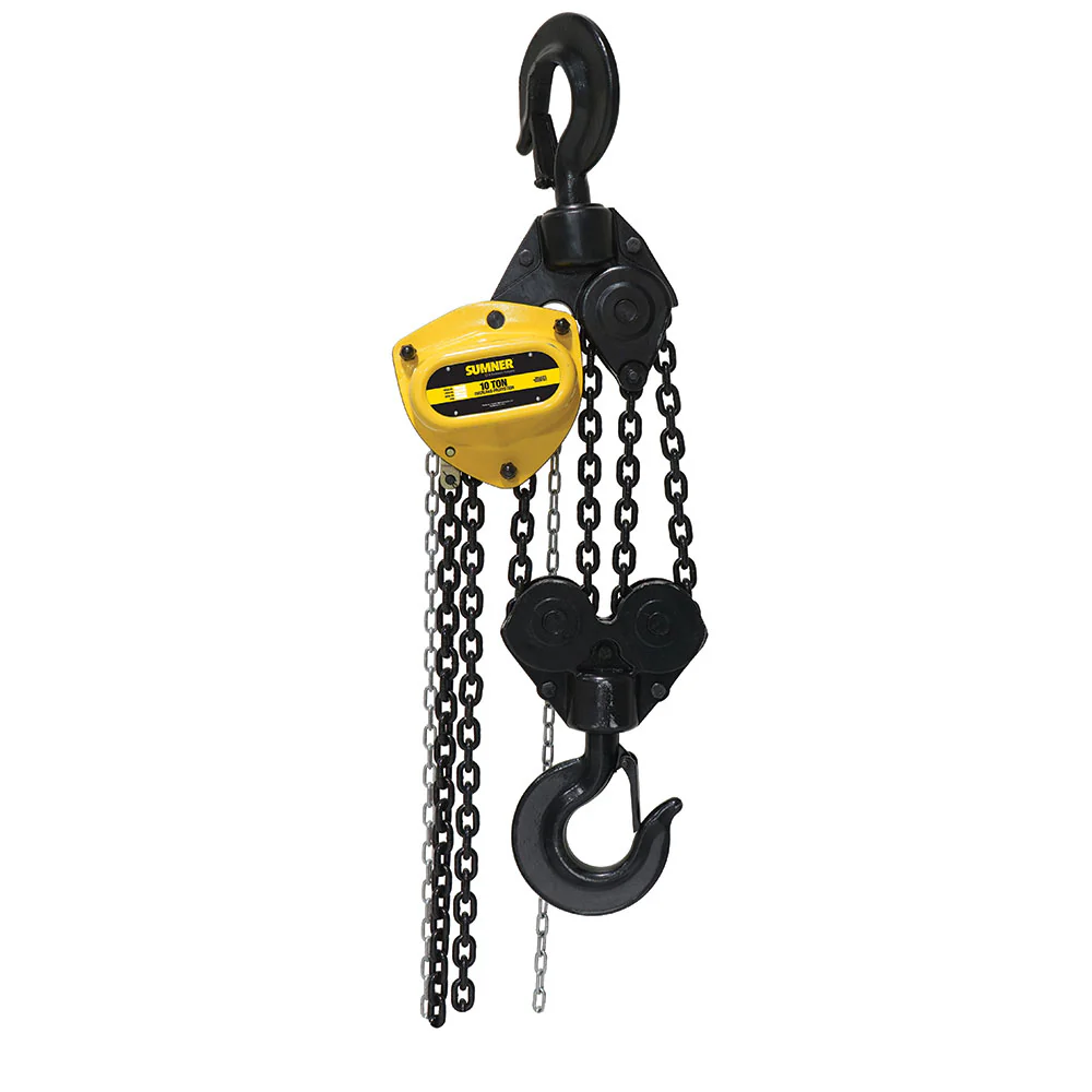 Sumner PCB1KC20WO 10T Chain Hoist 20' Lift and Overload Protection - Mactool Shop