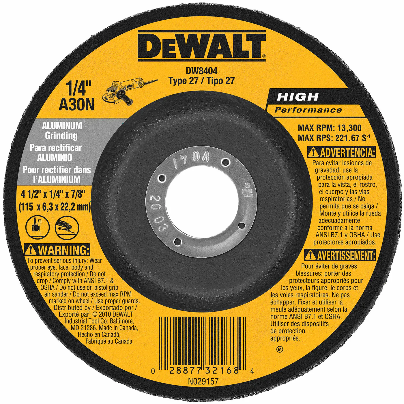 DeWalt DW8404 4-1/2