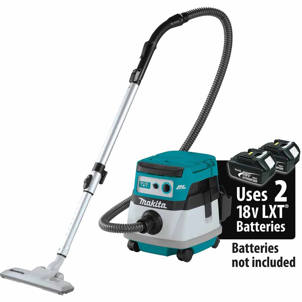 Makita XCV20Z 36V (18V X2) LXT Brushless 2.1 Gallon Wet/Dry Dust Extractor/Vacuum, Tool Only - Mactool Shop