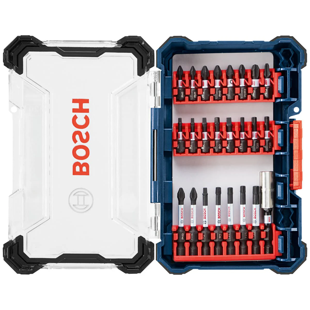 Bosch SDMS24 24 pc. Impact Tough Screwdriving Custom Case System Set - Mactool Shop