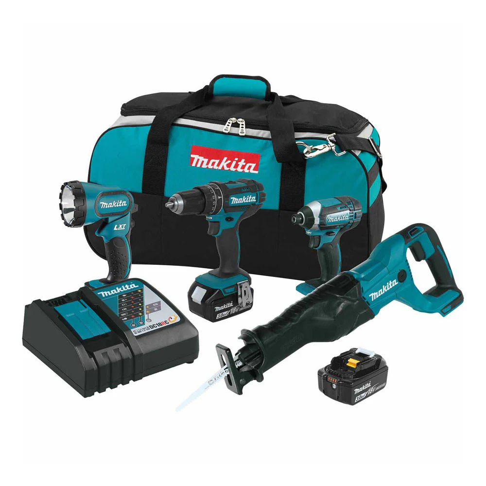 Makita XT440 18V LXT Li-Ion Cordless 4-Piece Combo Kit 3.0 Ah - Mactool Shop