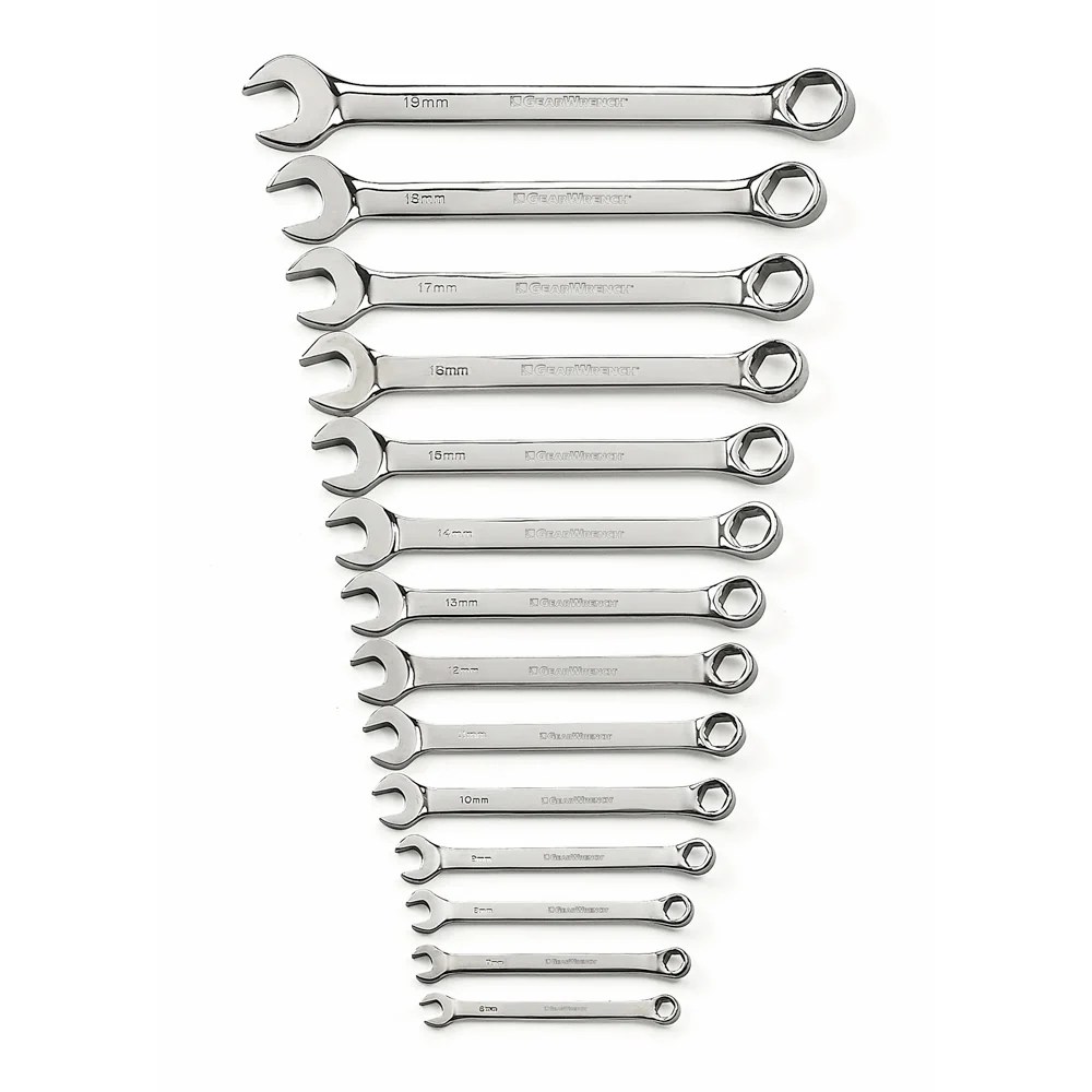 GearWrench 81925 14 Pc. 6 Point Combination Metric Wrench Set - Mactool Shop