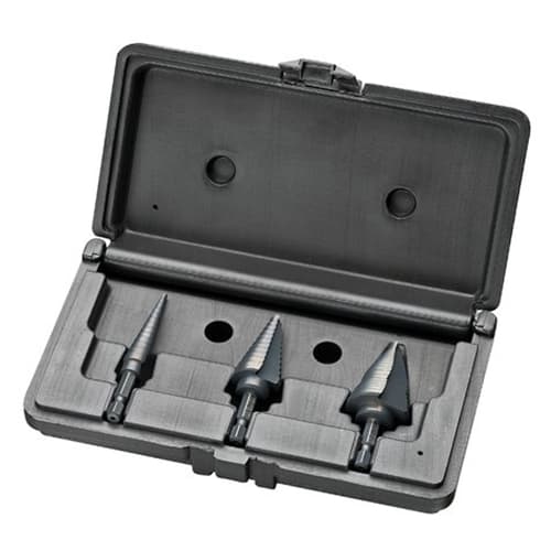 IDEAL 35-524 Quick Change Step Drill Bit, 3-Piece Kit - Mactool Shop