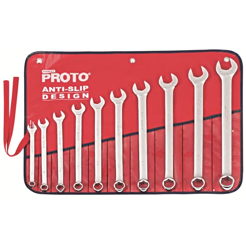 Proto J1200GHASD 10-Pieces SAE Combination Wrench Set, 6 Point - Mactool Shop