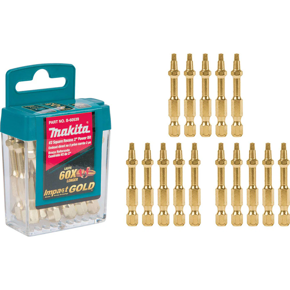 Makita B-60539 Impact GOLD #2 Square Recess 2