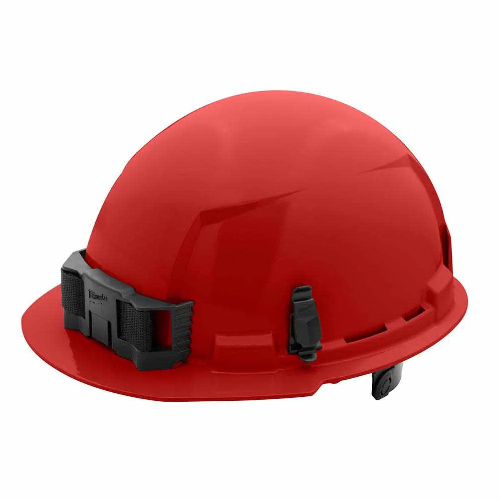 Milwaukee 48-73-1128 Red Front Brim Hard Hat with 6PT Ratcheting Suspension – Type 1 Class E - Mactool Shop