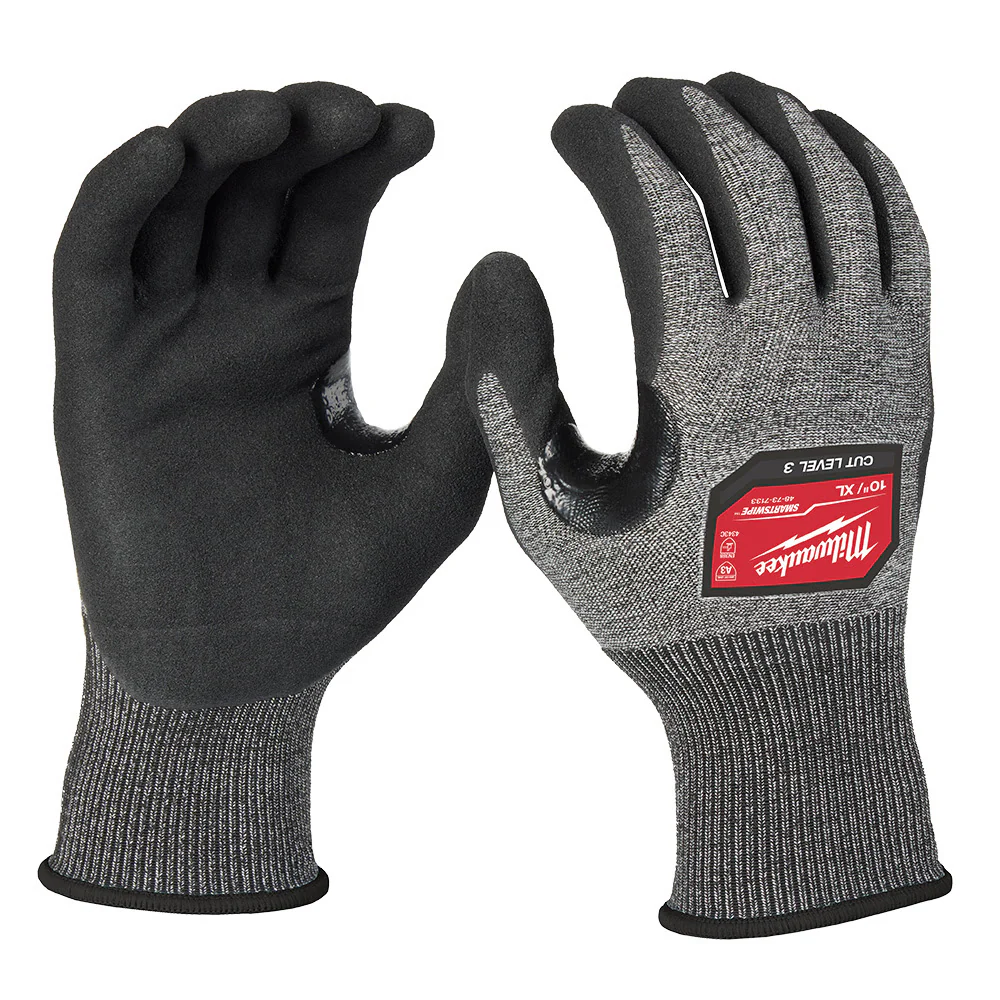Milwaukee 48-73-7133 Cut Level 3 High-Dexterity Nitrile Dipped Gloves - XL - Mactool Shop
