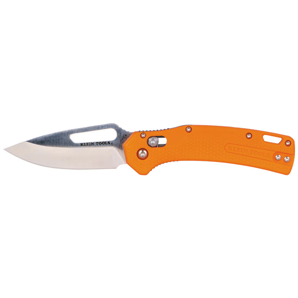 Klein OFK000ORT KTO Resurgence Fishing Knife, Drop Point Blade, Orange Handle - Mactool Shop