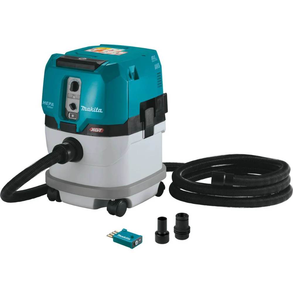 Makita GCV04ZUX 40V max XGT Brushless Cordless 4 Gallon HEPA Filter Dry Dust Extractor, AWS, Tool Only - Mactool Shop