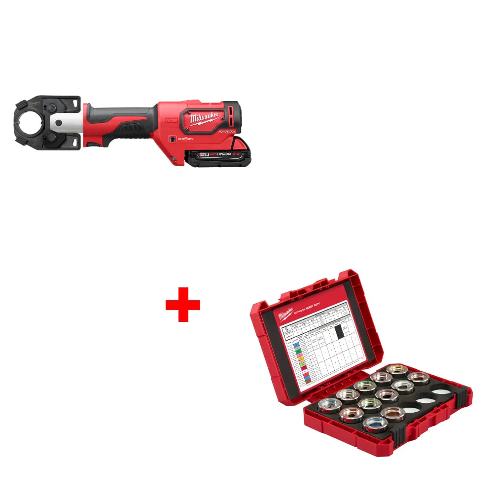 Milwaukee 2679-22 M18 600 MCM Crimper w/ FREE 49-16-KITA #8- 350 MCM Die Kit - Mactool Shop