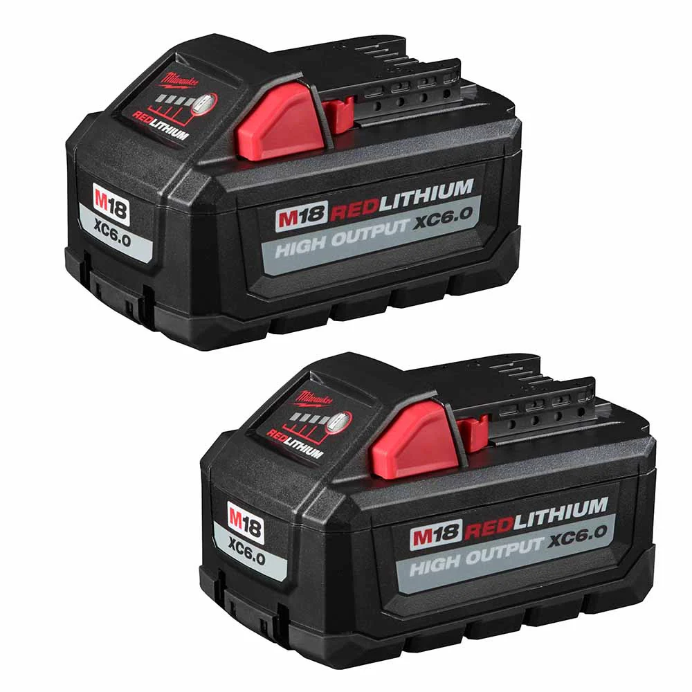 Milwaukee 48-11-1862 M18 REDLITHIUM High Output XC6.0 Battery 2-Pack - Mactool Shop
