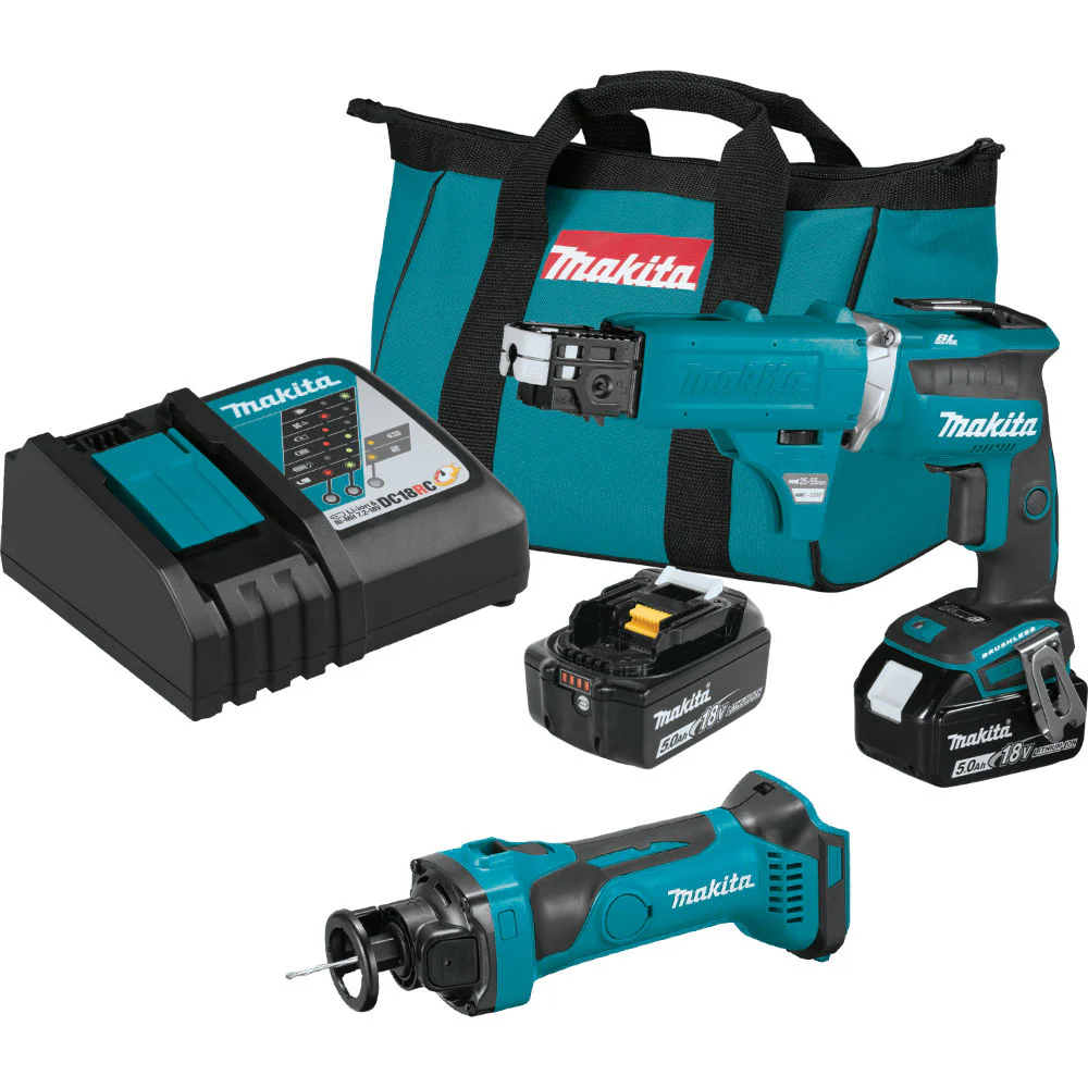 Makita XT255TX2 18V LXT Cordless Drywall 2-Pc. Combo Kit - Mactool Shop