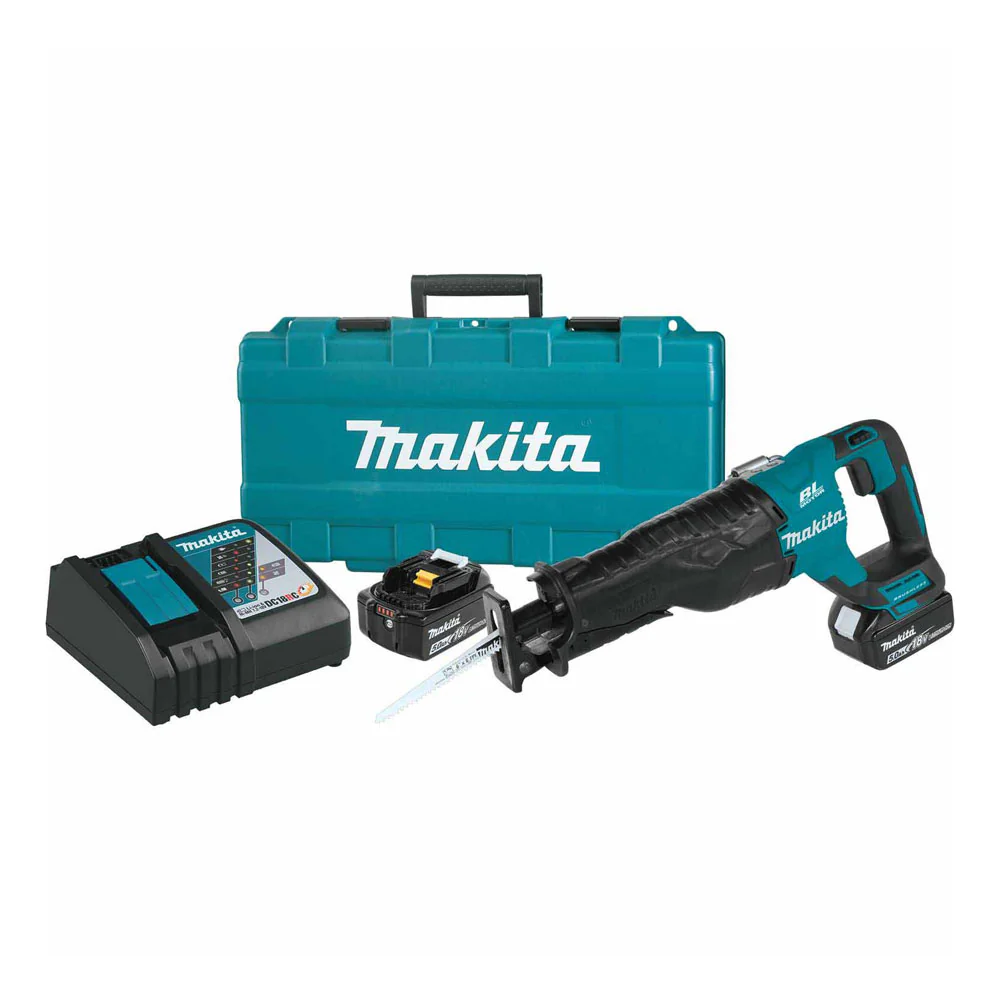 Makita XRJ05T 18V LXT Brushless Cordless Reciprocating Saw Kit 5.0Ah - Mactool Shop