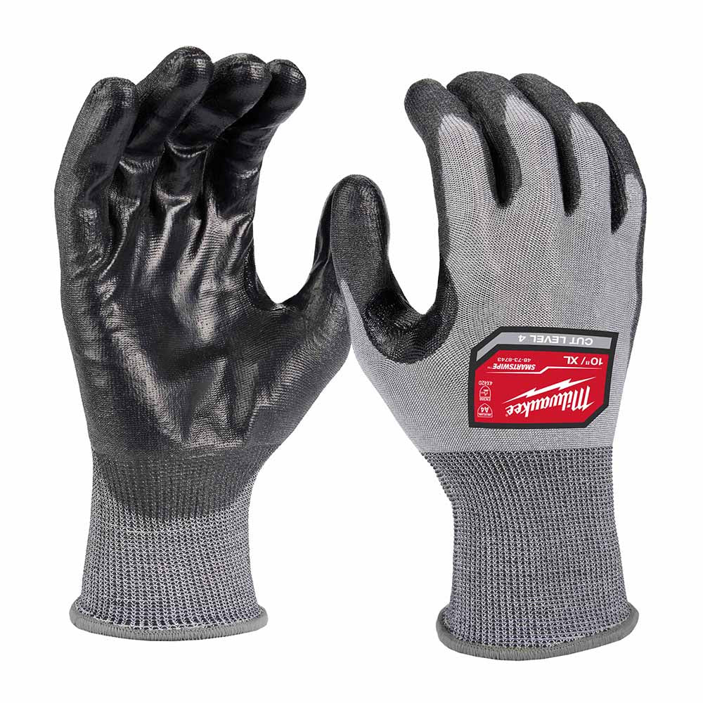 Milwaukee 48-73-8743B High Dexterity A4 Polyurethane Dipped Gloves - Extra Large - Mactool Shop