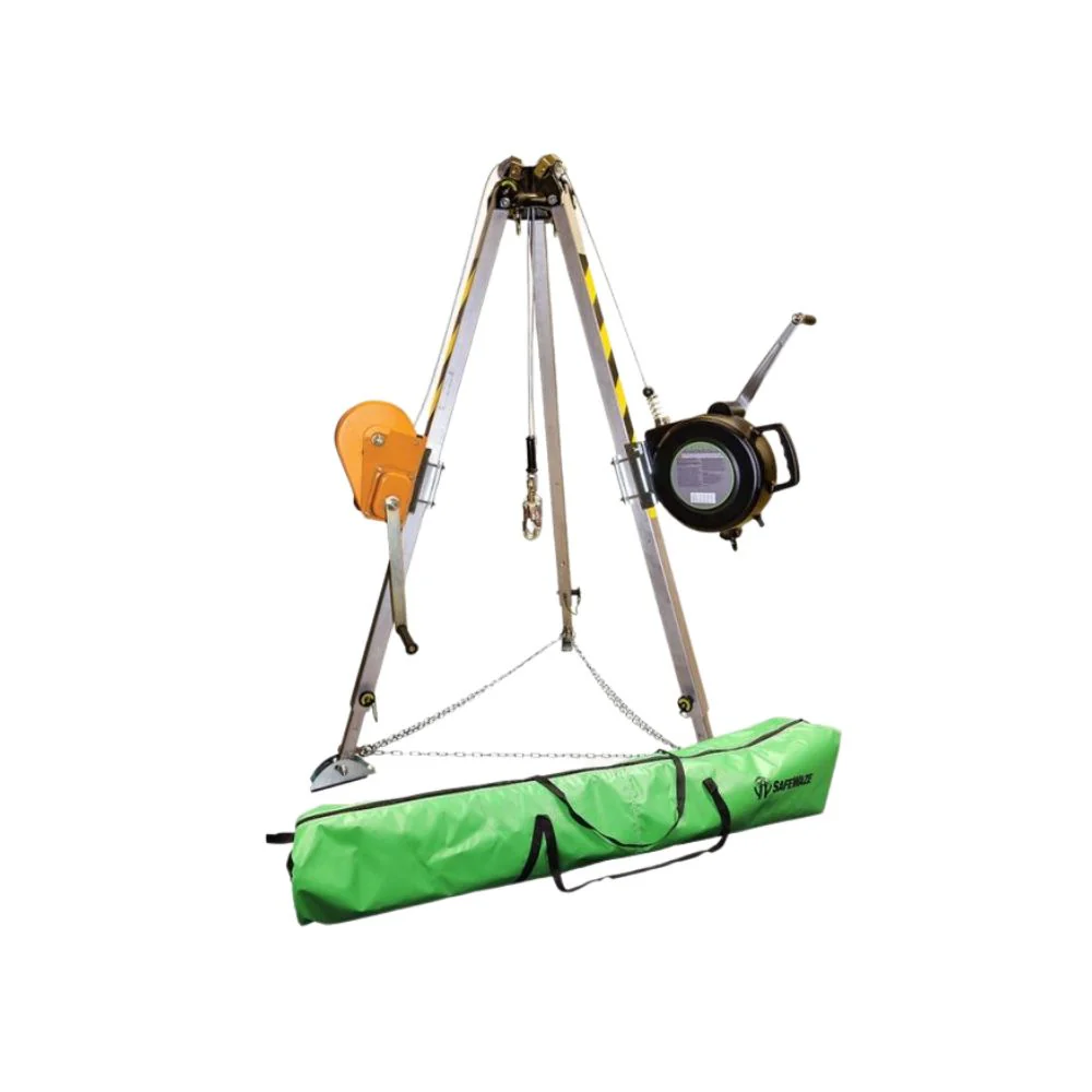 Safewaze 019-11003 7' Adjustable Tripod With 65' Material Winch, 65' 3-Way And Storage Bag - Mactool Shop