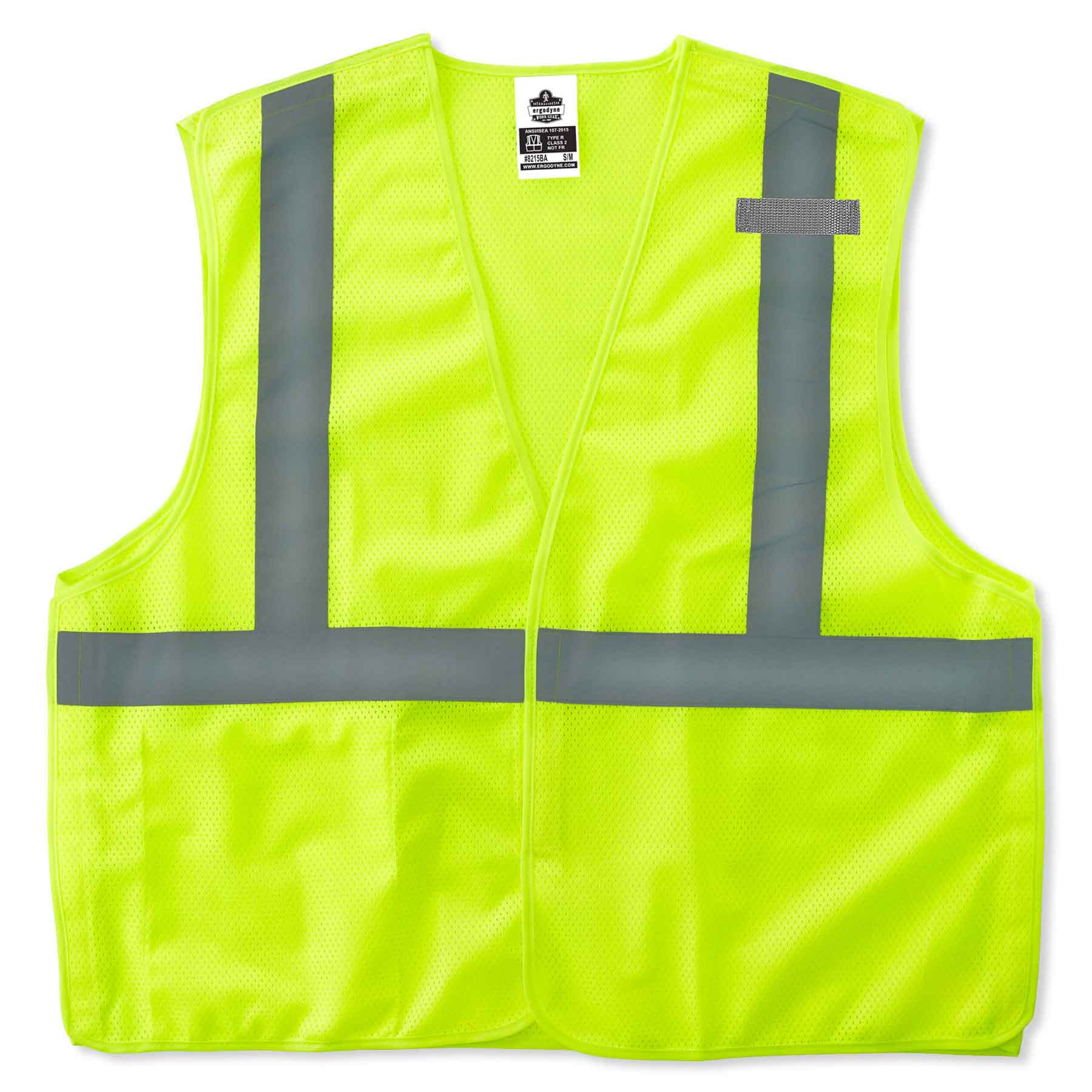 Ergodyne 21071 GloWear 8215BA Type R Class 2 Econo Breakaway Mesh Vest, XSmall, HV Lime - Mactool Shop