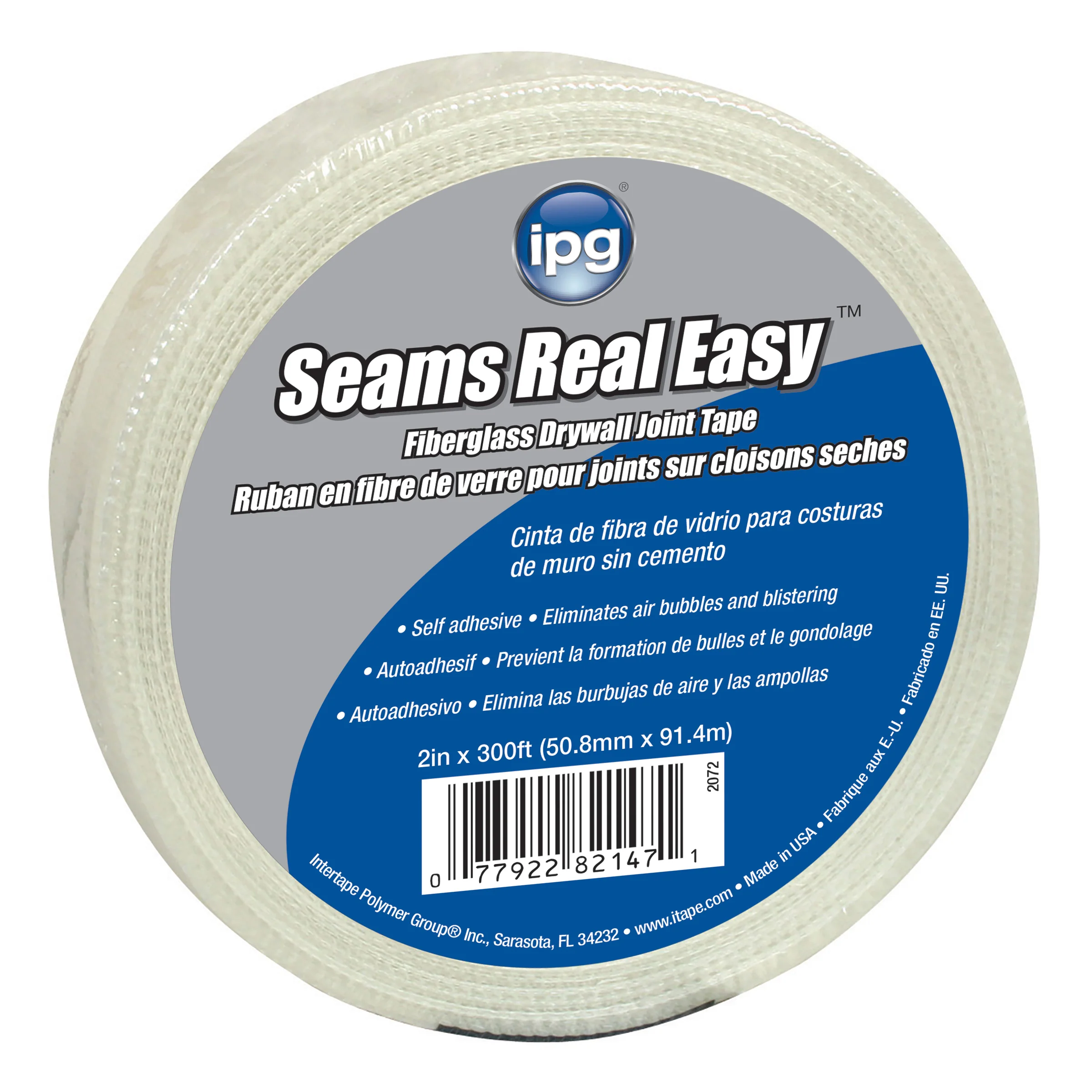 Intertape 82149 DRYWALL Fiberglass Backed with Acrylic Adhesive - DRYWAL WH 2-1/16
