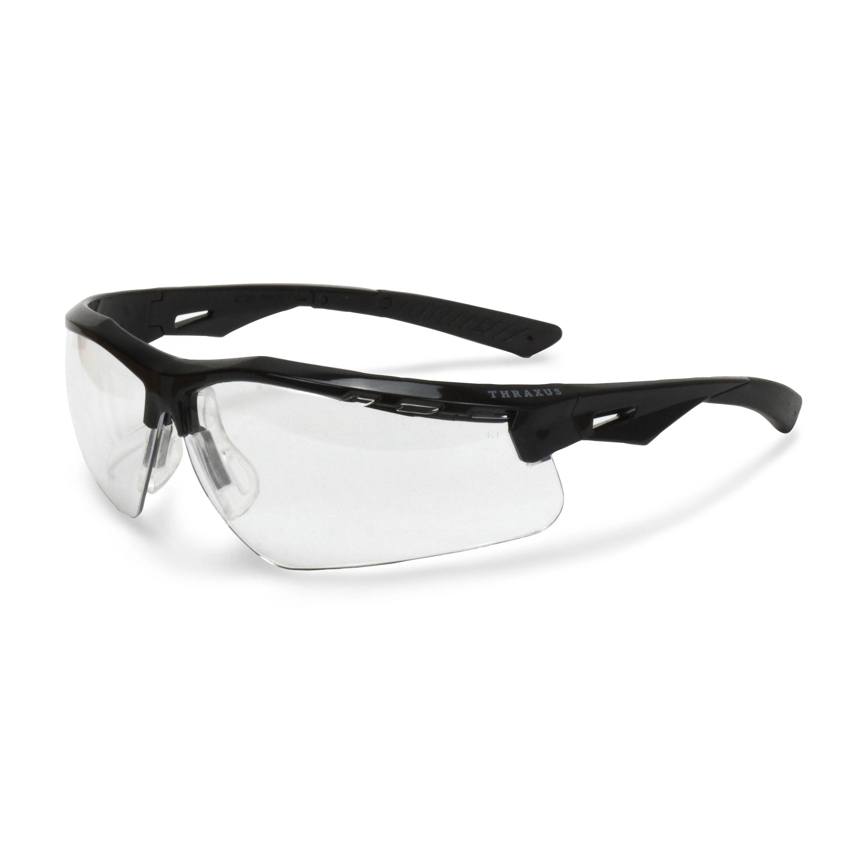 Radians TXC1-13ID Thraxus Safety Glasses - Black Frame/Clear IQ Anti-Fog Lens - Mactool Shop
