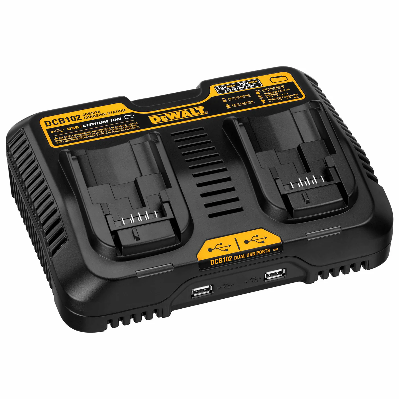 DeWalt DCB102 12V - 20V MAX* Jobsite Charging Station - Mactool Shop