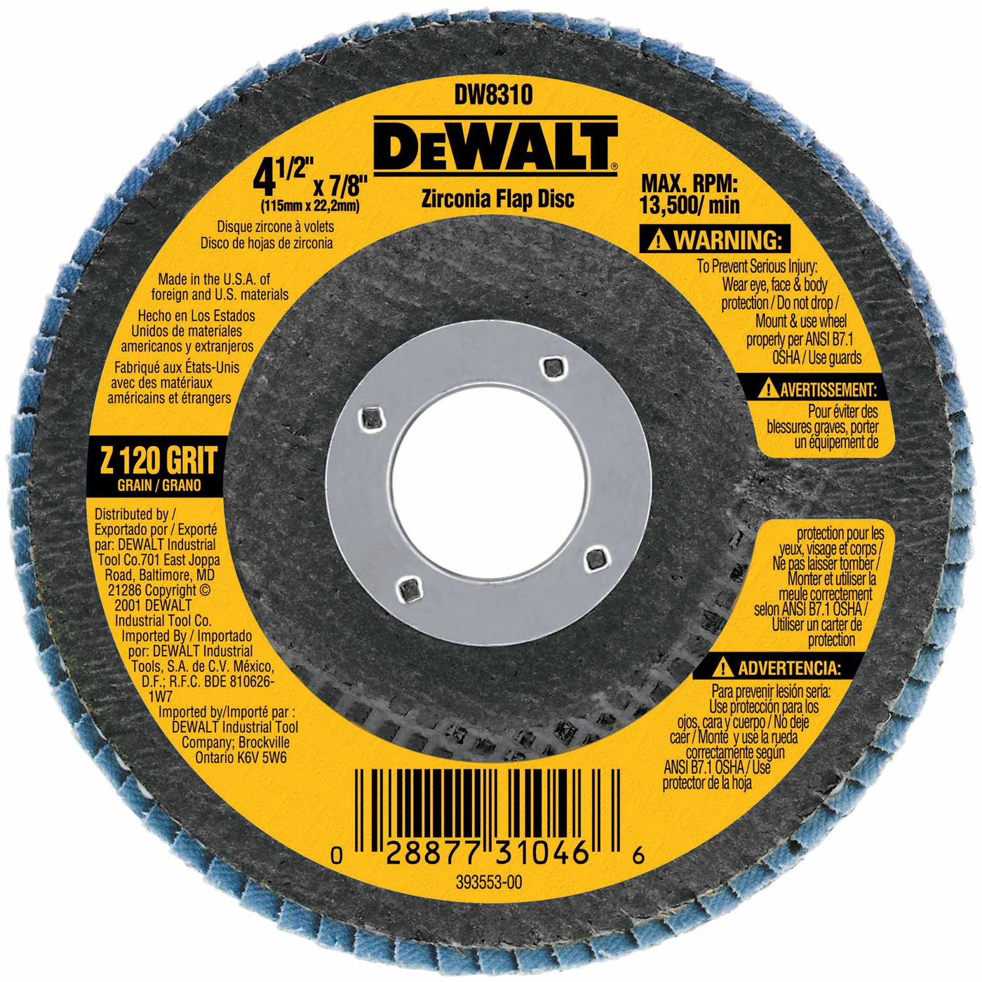DeWalt DW8310 4-1/2
