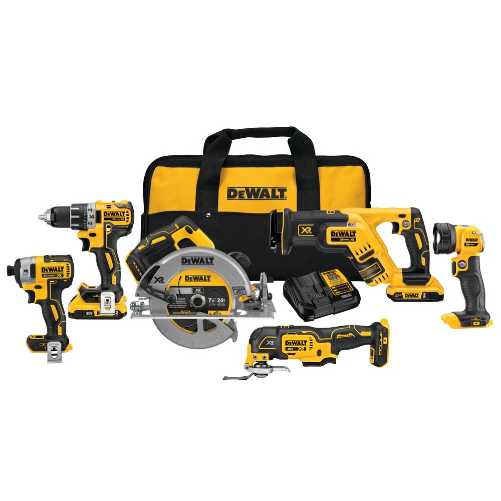 DeWalt DCK684D2 20-Volt MAX Cordless 6-Tool Combo Kit with (2) 20-Volt 2.0Ah Batteries & Charger - Mactool Shop
