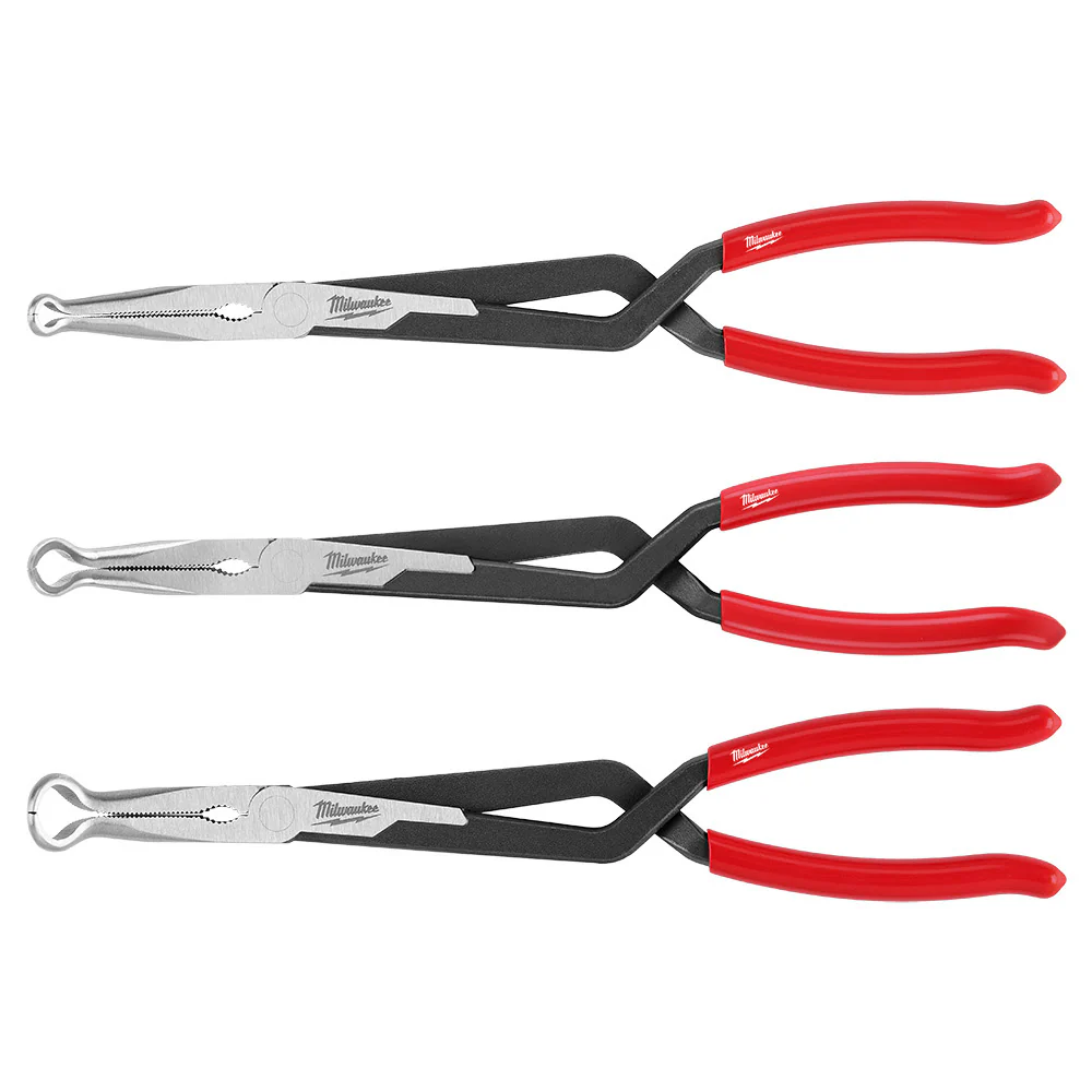 Milwaukee 48-22-6563 3PC Long Reach Hose Grip Pliers Set - Mactool Shop