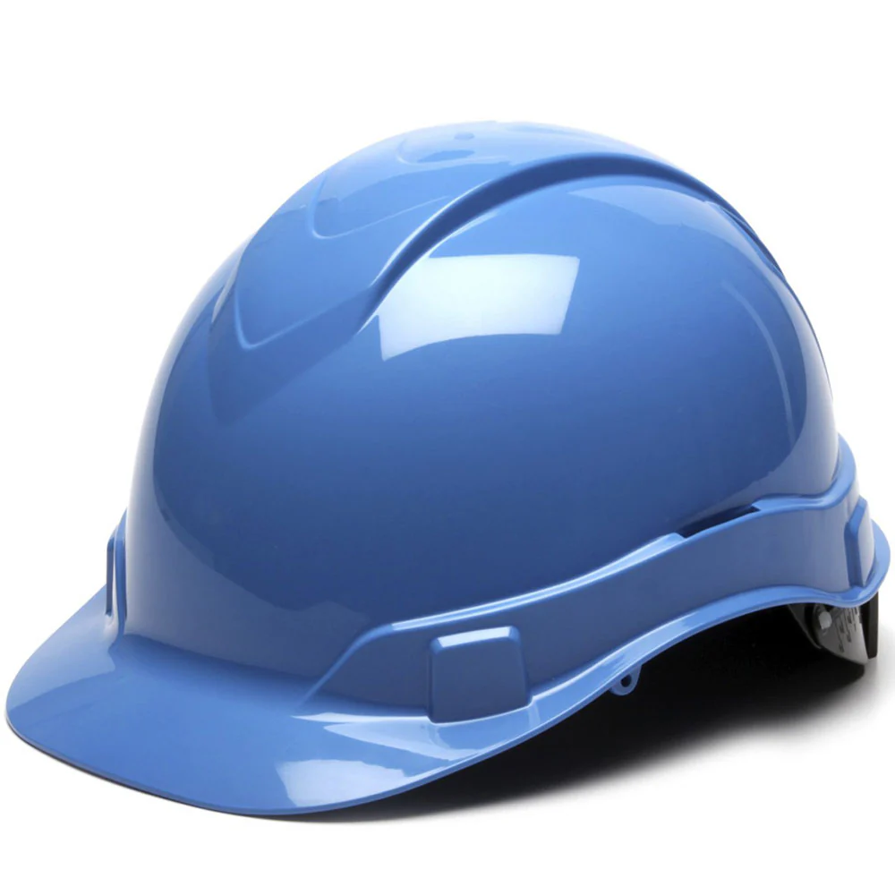 Pyramex HP44162 Ridgeline Cap Style Hard Hat, 4 Pt Ratchet Suspension, Blue - Mactool Shop