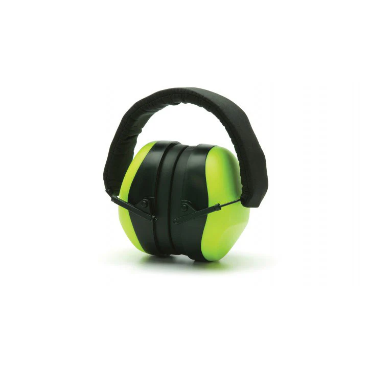 Pyramex PM8031 Earmuffs Hi-Vis Lime Ear Muff Nrr 26Db - Mactool Shop