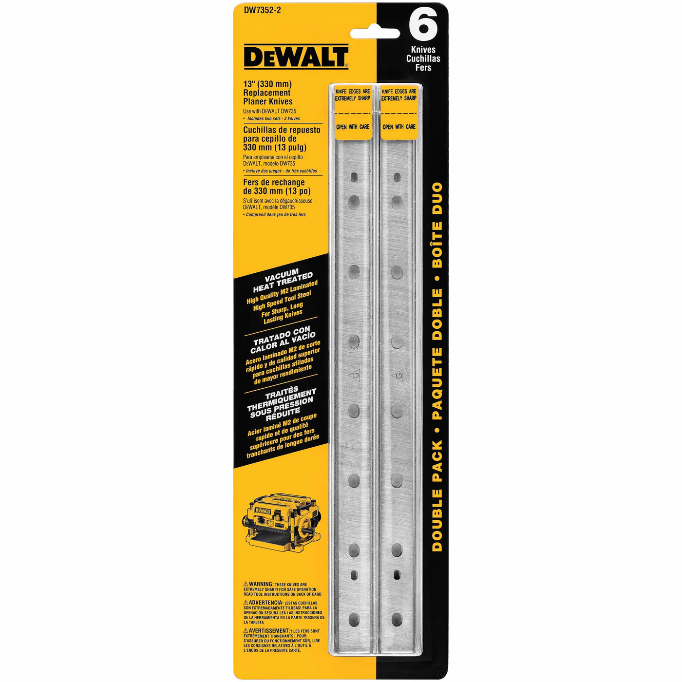 DeWalt DW7352-2 2 Sets - Replacement Blades For Dw735 - Mactool Shop