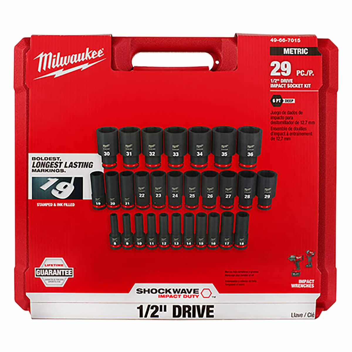 Milwaukee 49-66-7015 29PCSHOCKWAVE Impact Duty™ 1/2