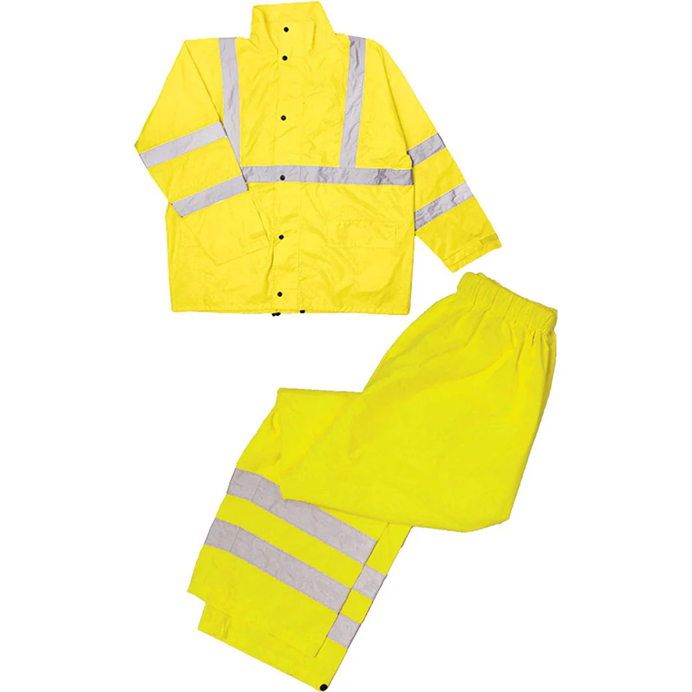 ML Kishigo RW110-4X-5X Economy High-Viz Full Rain Suit, 4XL-5XL Lime - Mactool Shop