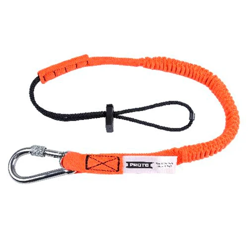 Proto JLAN15LBSSRP Elastic Lanyard with Screw Gate Carabiner - 15 lb. - Mactool Shop