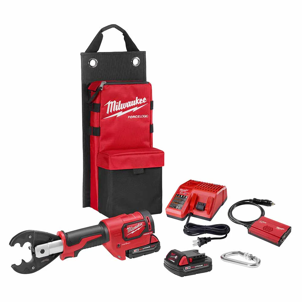 Milwaukee 2678-22O M18 Force Logic 6T Utility Crimping Kit With D3 Grooves And Fixed O Die - Mactool Shop