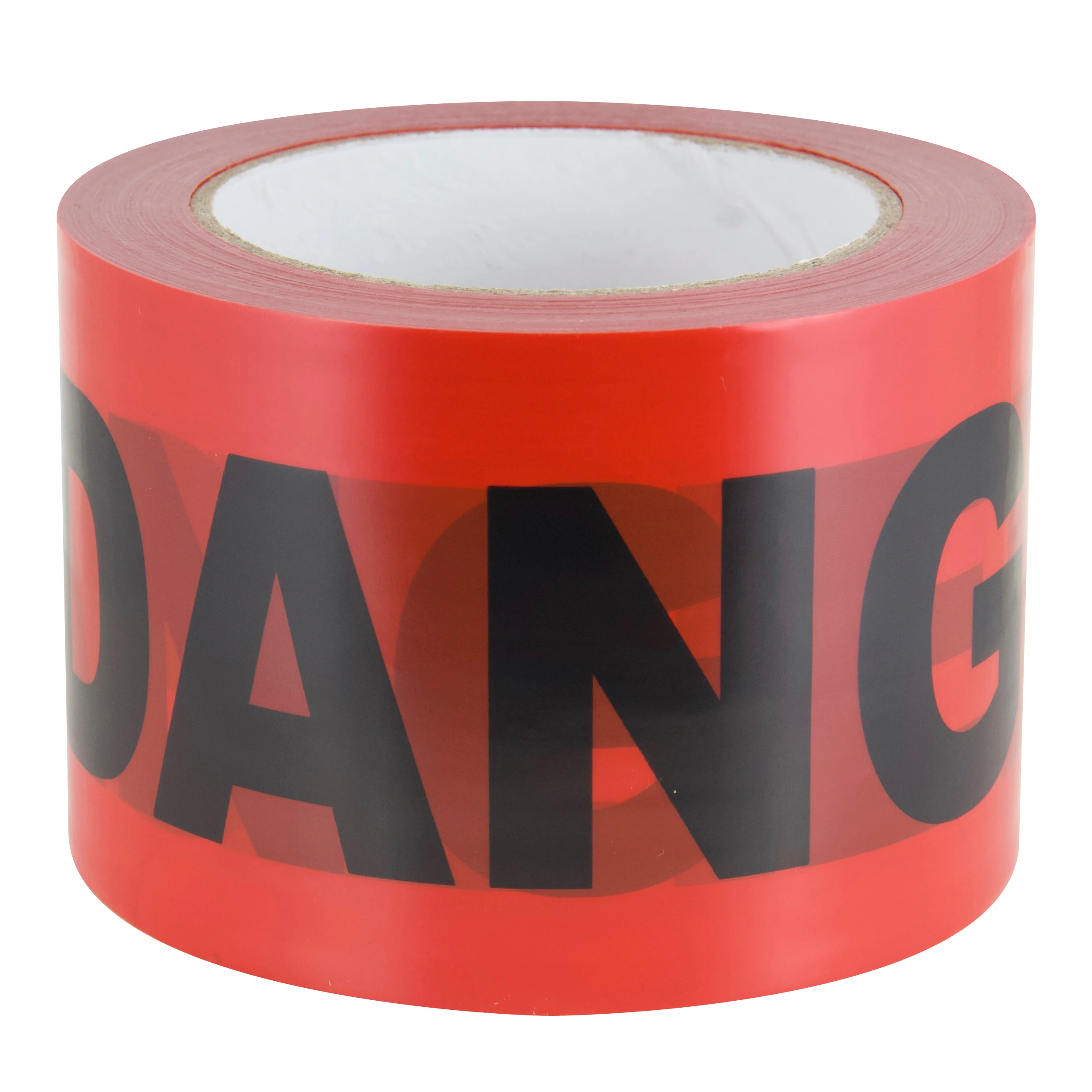 Intertape 600DNE1000 BARRICADE 2 mil Printed PE Ribbon - Red 3