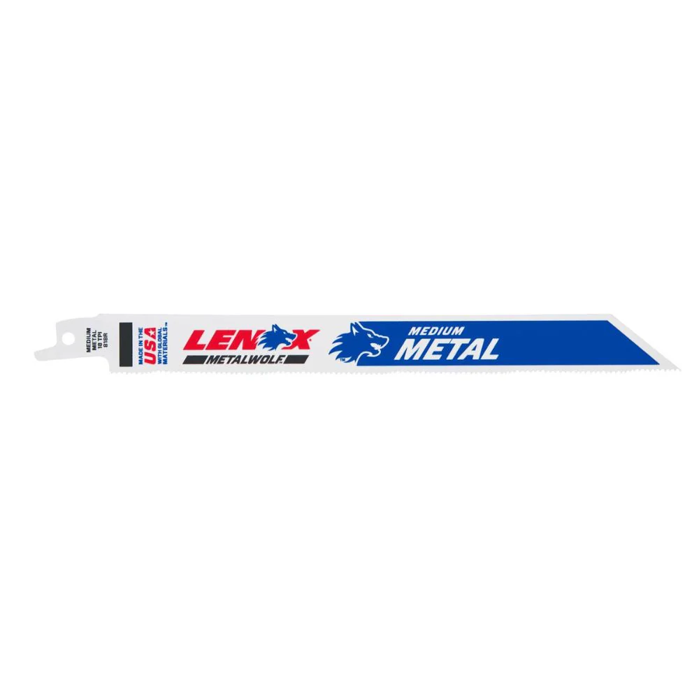Lenox 20563S818R 8 in. 18 TPI METALWOLF 8 in. 18 TPI WAVE EDGE Reciprocating Saw Blade - Mactool Shop