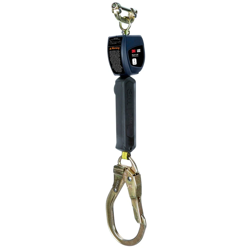 DBI Sala 3100537 Nano-Lok Personal Self Retracting Lifeline, Web Steel Rebar Hook, 6', Class 1, ANSI - Mactool Shop