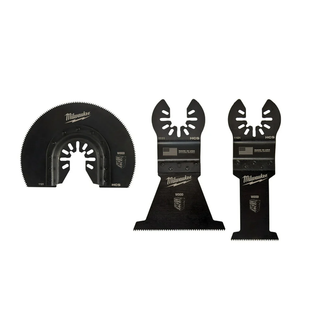 Milwaukee 49-10-9004 Open-Lok™ 3Pc Wood Cutting Multi-Tool Blade Variety Pack - Mactool Shop