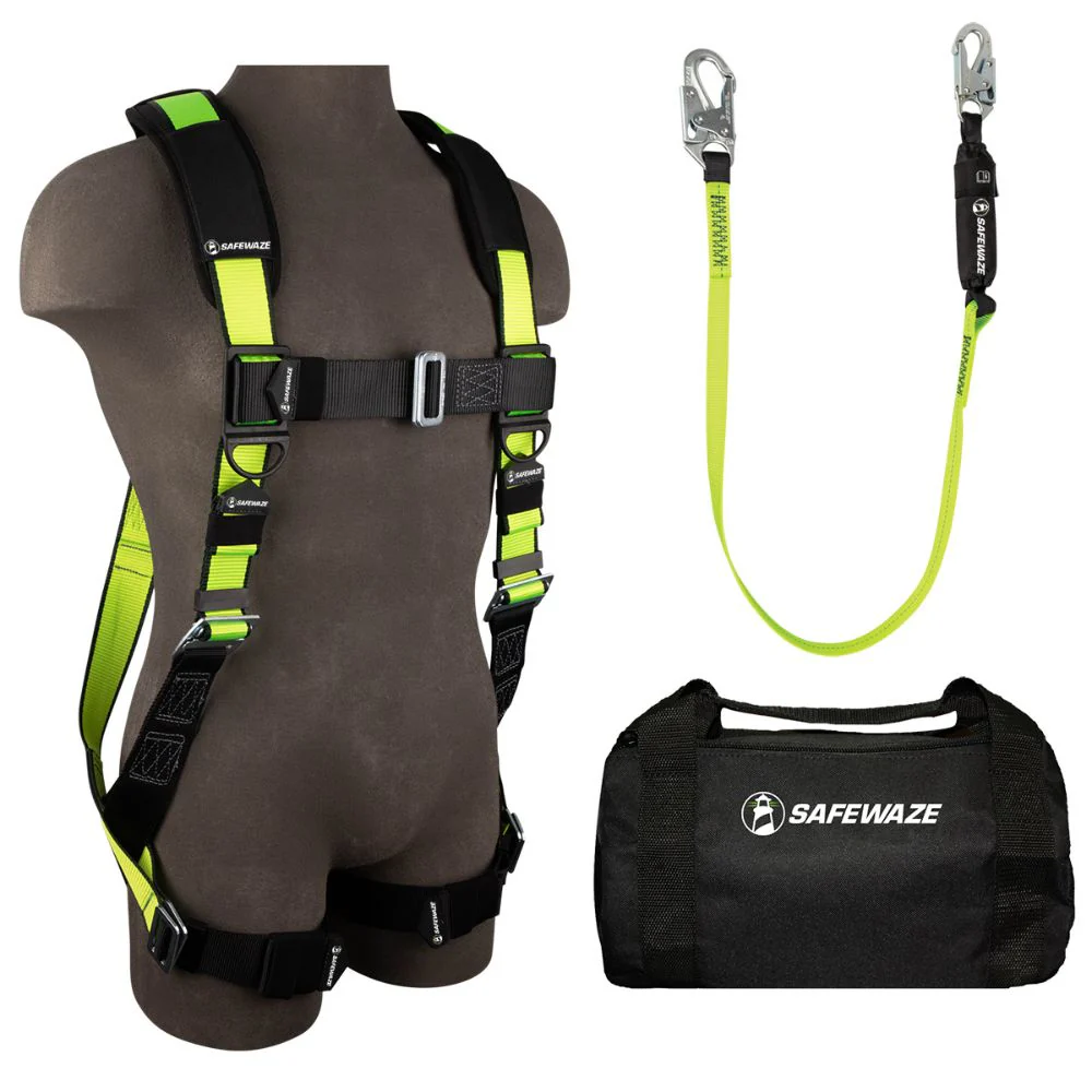 Safewaze FS126-2X PRO Bag Combo: FS280-2X Harness, FS560 Lanyard, FS8125 Bag, 2X - Mactool Shop