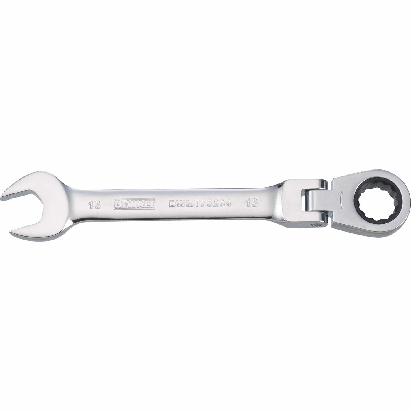 Dewalt DWMT75204OSP Mechanics Flat Head Ratcheting Combination Wrench 13 MM - Mactool Shop