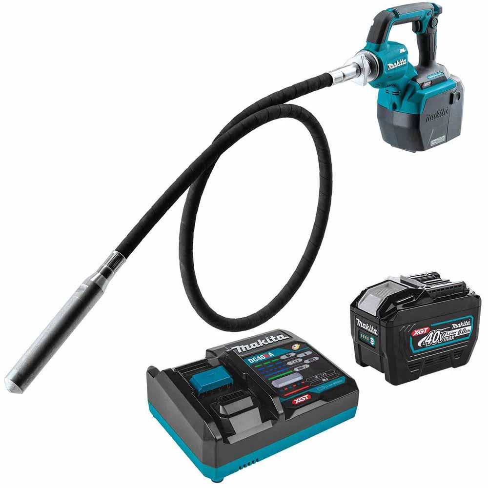 Makita GRV02L1 40V max XGT Brushless Cordless 8' Concrete Vibrator Kit (8.0Ah) - Mactool Shop