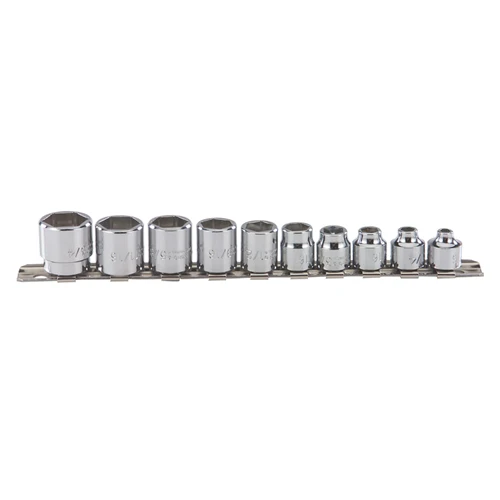 Proto J52123 3/8 Drive 10 Pc. Super Short Socket Set - 6 Point - Mactool Shop