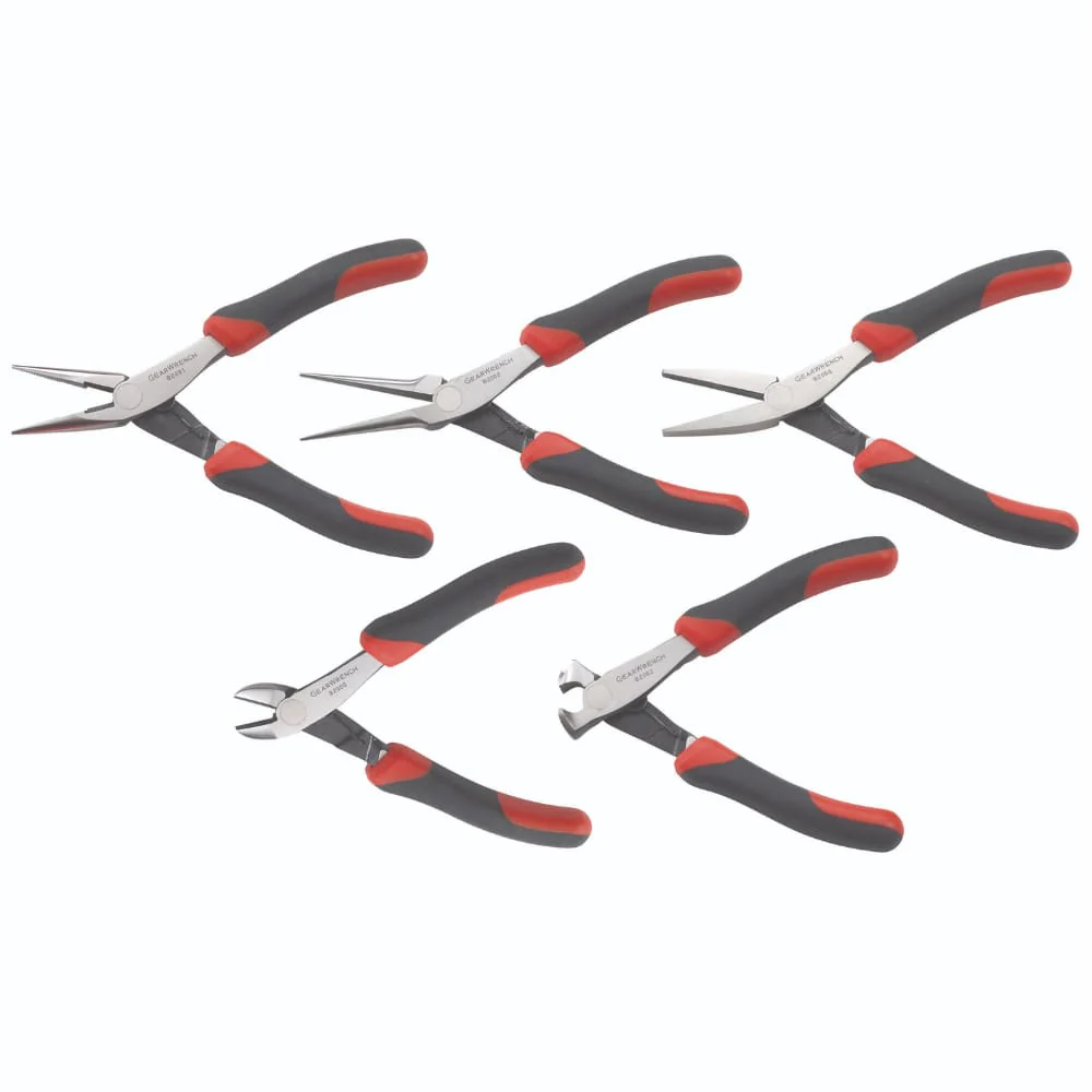 GearWrench 82100 5 Pc. Mini Dual Material Plier Set - Mactool Shop