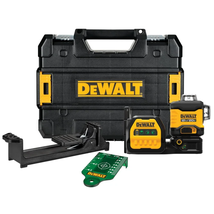 DEWALT DCLE34030G 20V/12V 3x360 Green Laser Kit (20V 2.0AH Battery) - Mactool Shop