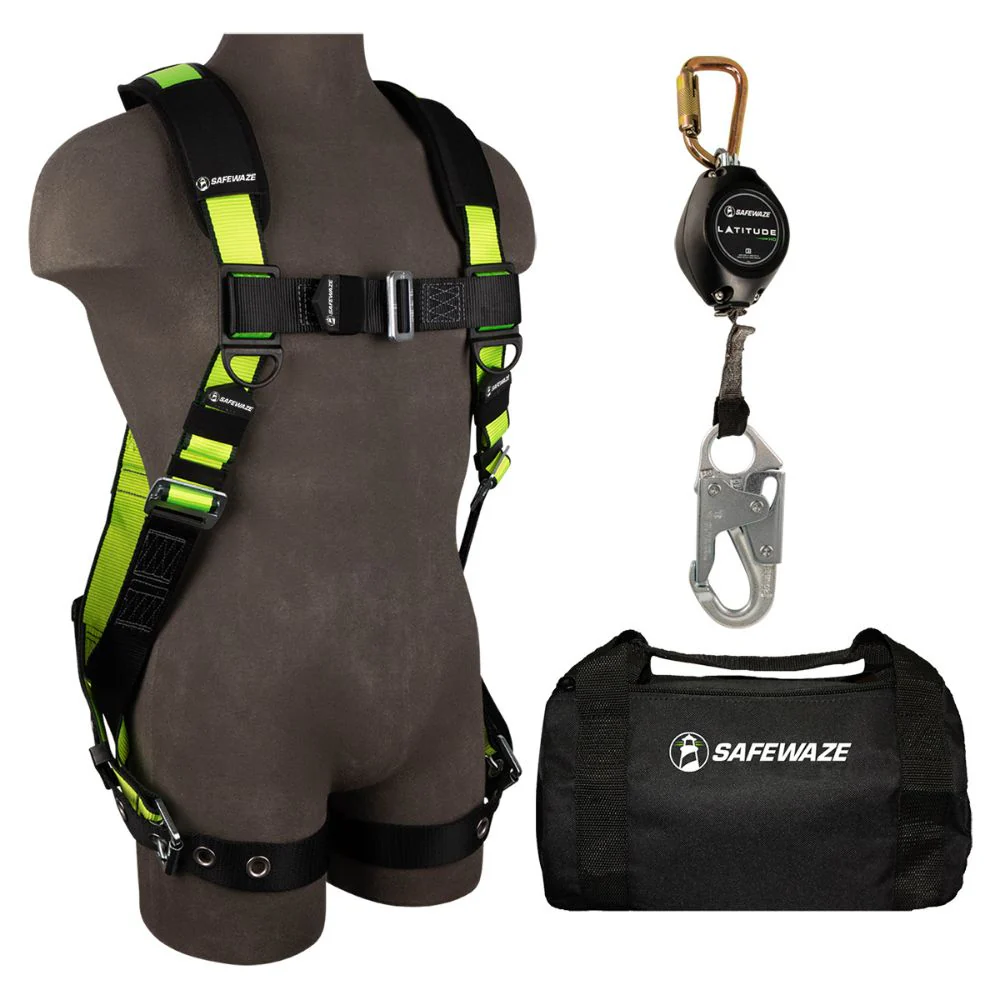 Safewaze FS146-2X PRO Bag Combo: FS185-2X Harness, FS-FSP1407-W SRL, FS8125 Bag, 2X - Mactool Shop
