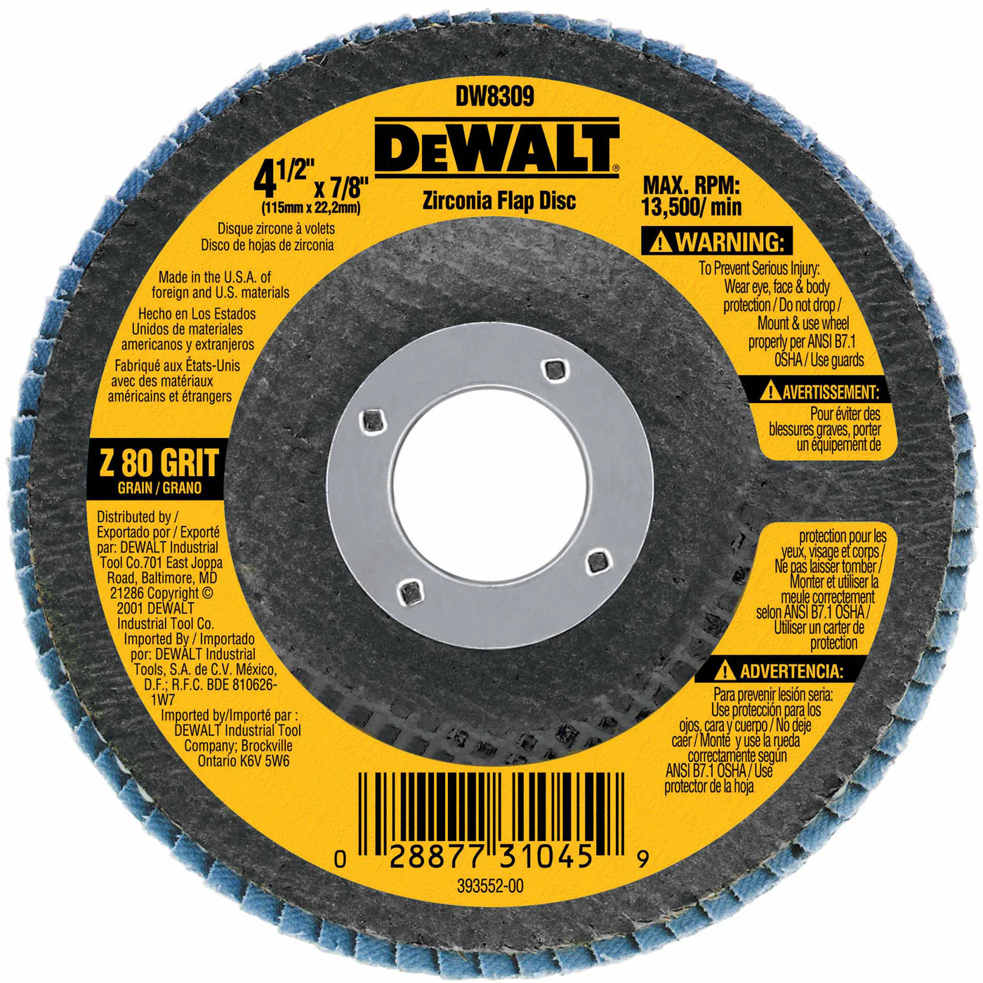 DeWalt DW8309 4-1/2