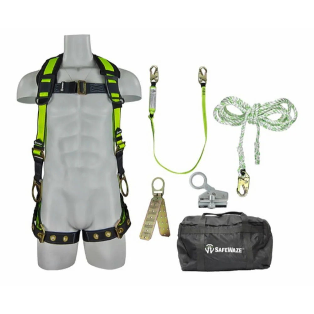 Safewaze FS123-XXL Pro Roofers Kit with Carrying Bag With 2X-Large Harness - Mactool Shop
