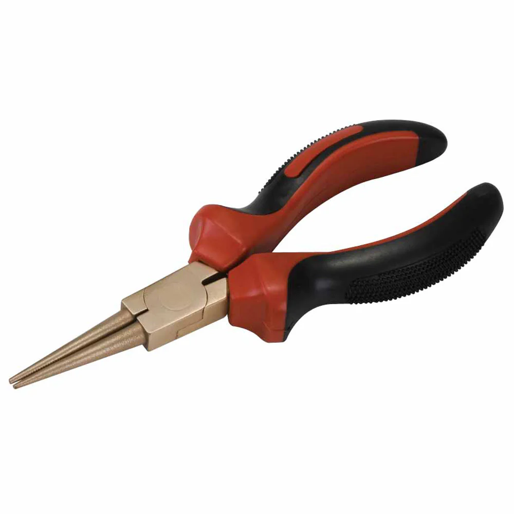 CS Unitec Ex607-6A Aluminum Bronze Non-Sparking, Low-Magnetism, Corrosion Resistant Round Nose Pliers - Mactool Shop