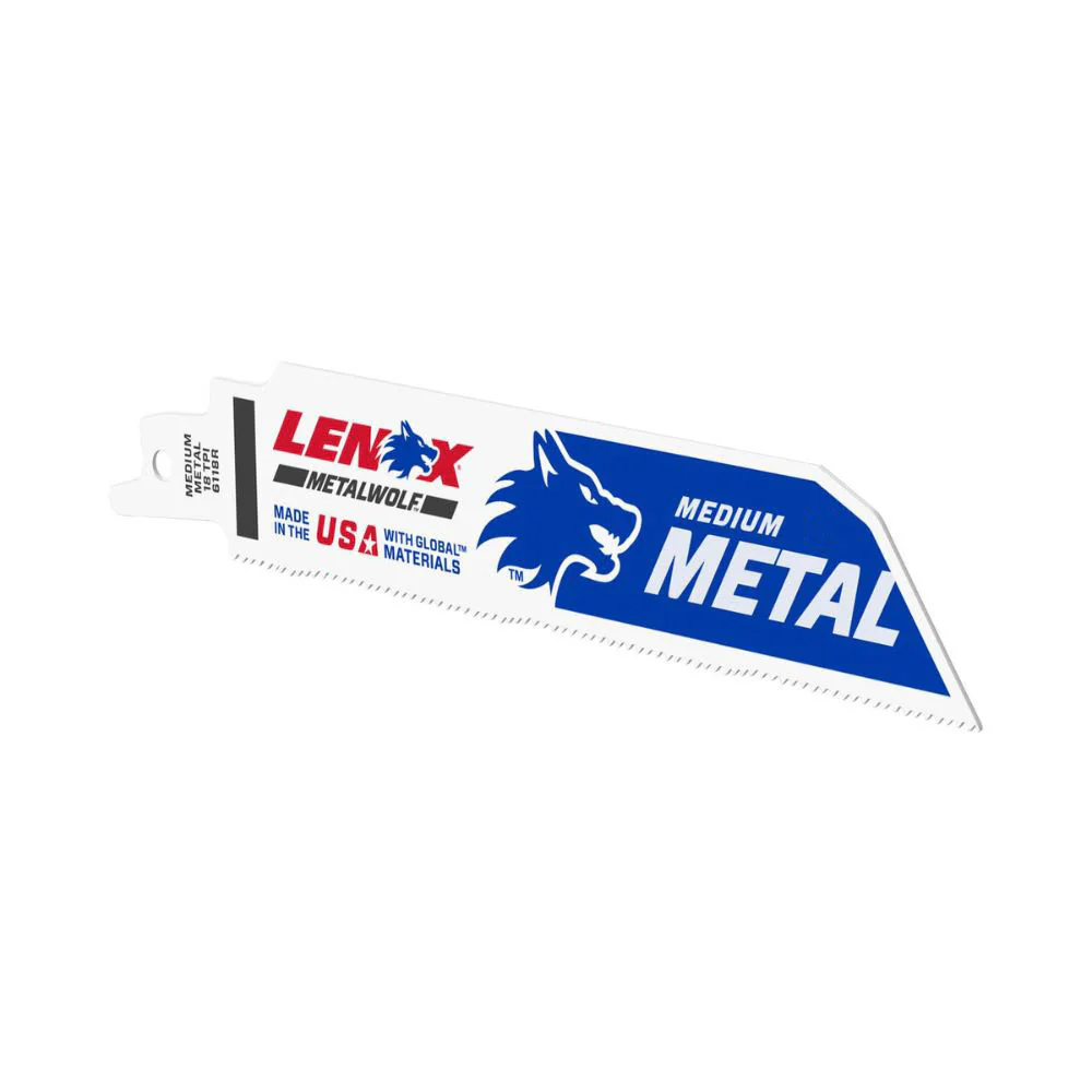 Lenox 20175B6118R METALWOLF 6 in. 18 TPI WAVE EDGE Reciprocating Saw Blade (25 PK) - Mactool Shop