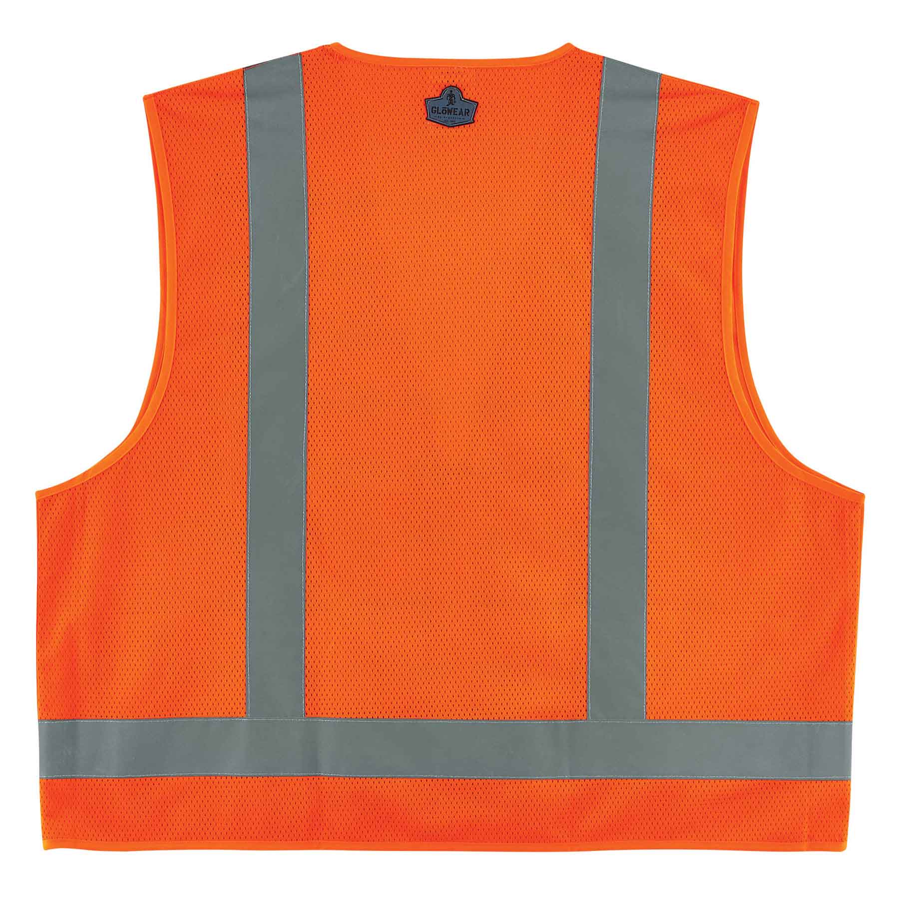 Ergodyne 24019 GloWear 8249Z Type R Class 2 Economy Surveyors Vest, 4XL/5XL, HV Orange - Mactool Shop